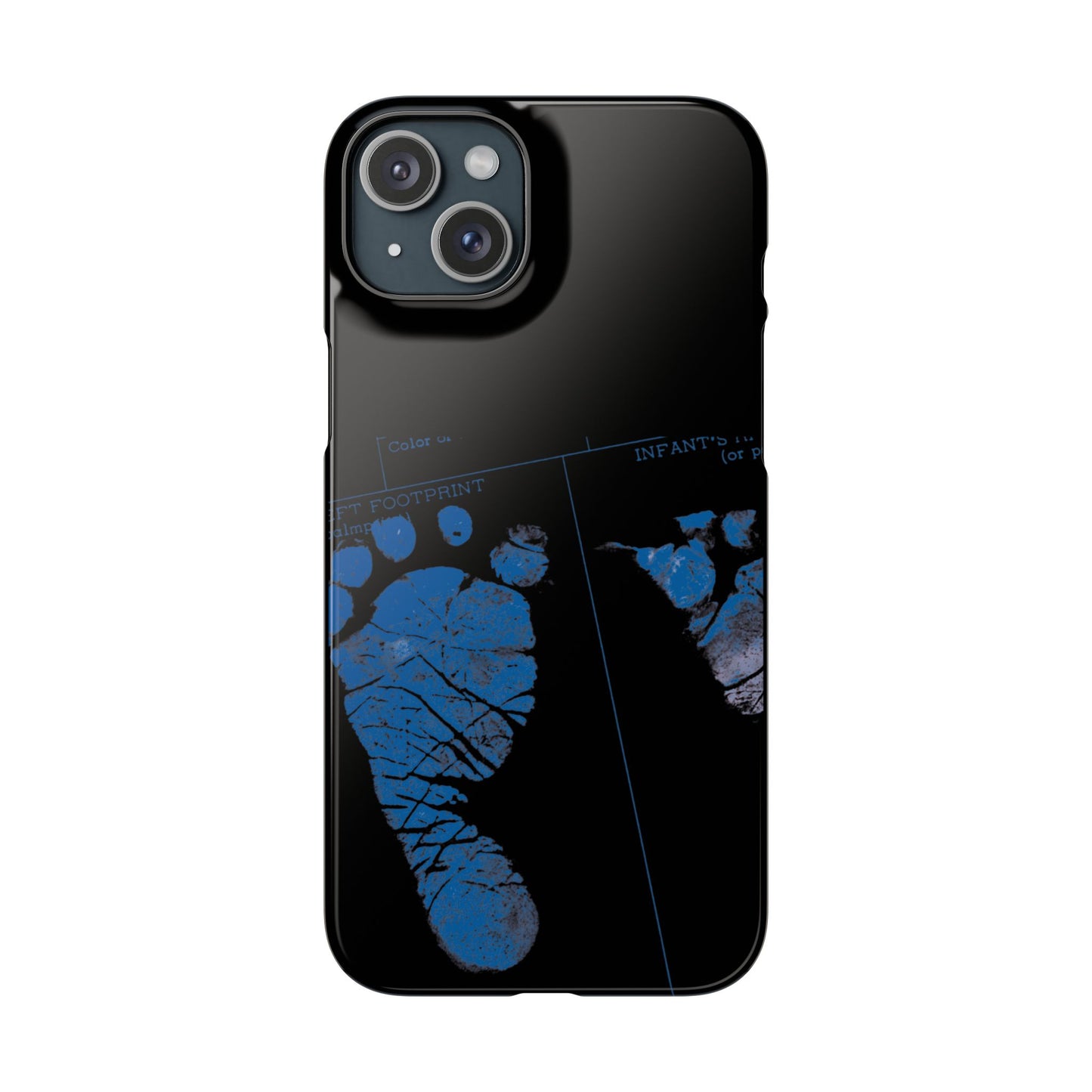Snap Phone Case – Mom’s Little Blue Footprints
