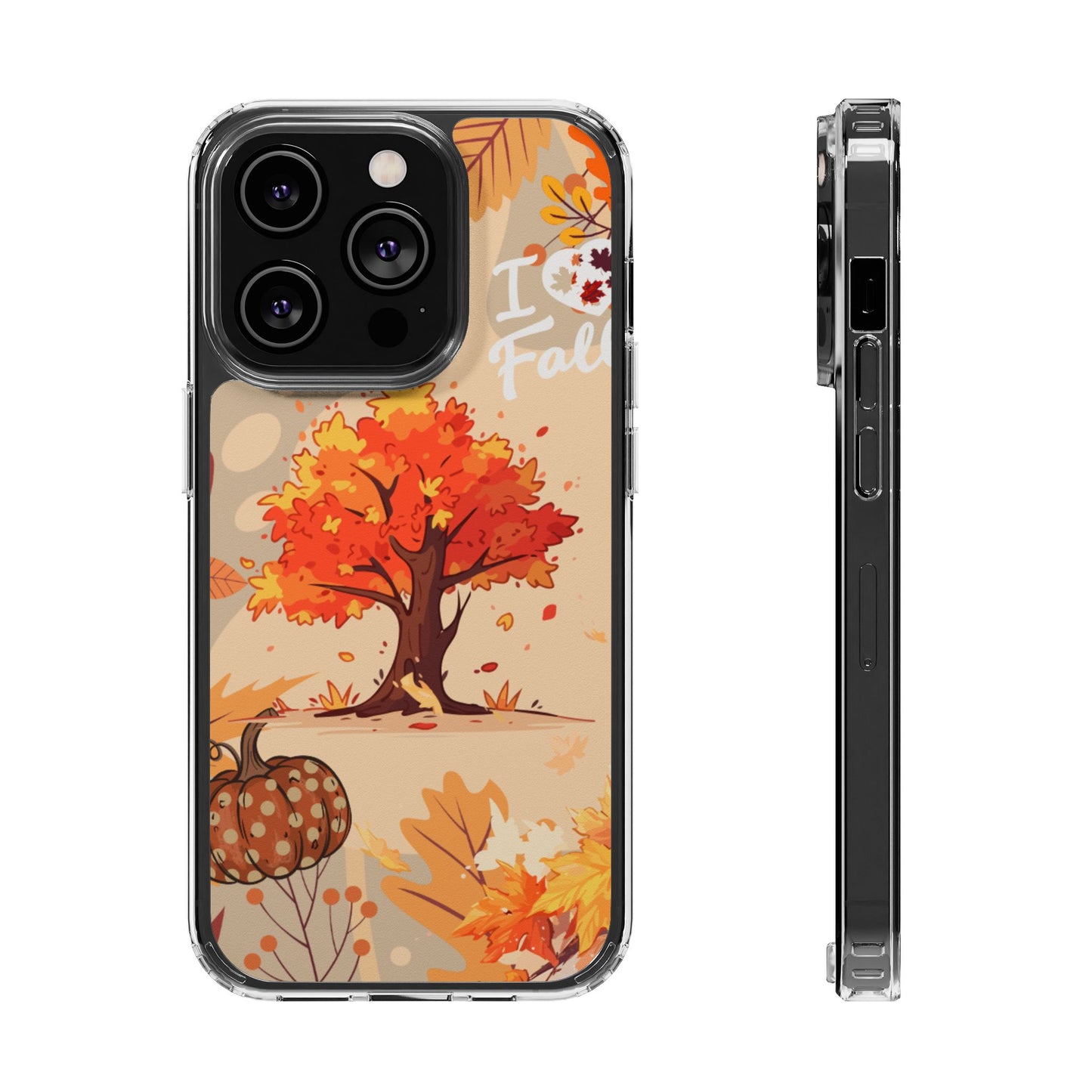 Clear Phone Case – Fall in Love
