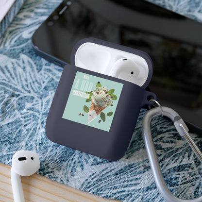 Wireless Earbud Case Cover – Never a Bad Connection Mint Ice Cream Design