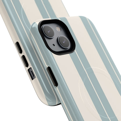 Protective Magnetic Phone Case - Coastal Stripe