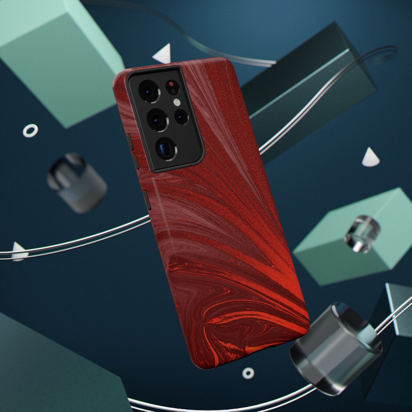 Impact-Resistant Phone Case — Crimson Current