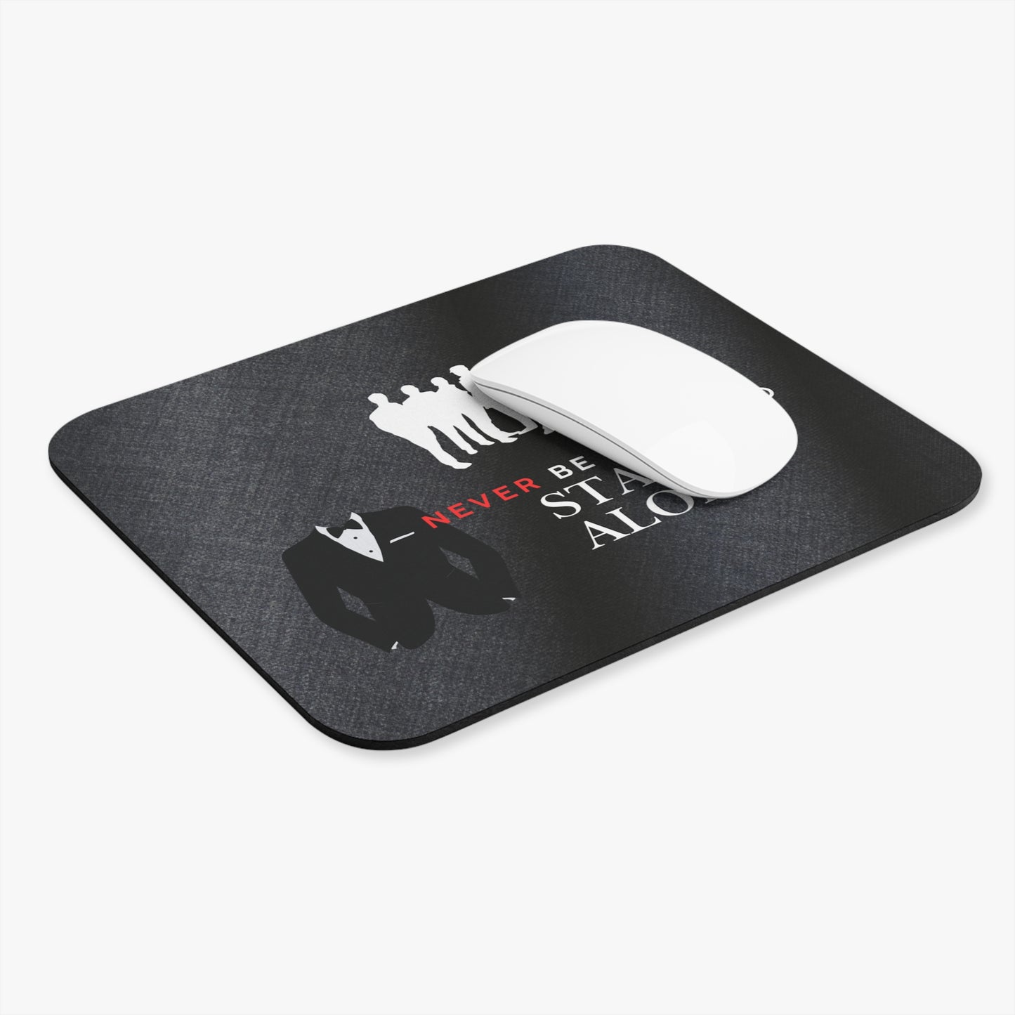 Mouse Pad - "Never Be Afraid to Stand Alone" Motivational Desk Mat