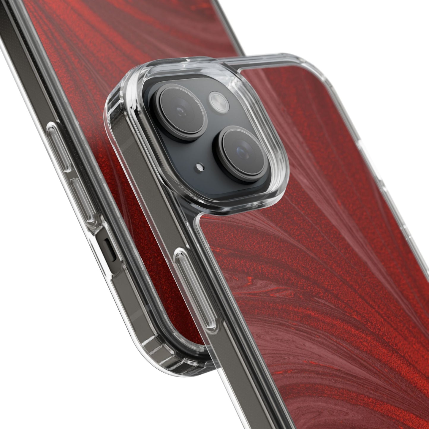 Clear Phone Case – Crimson Current