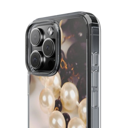 Clear Phone Case – Noir Pearl
