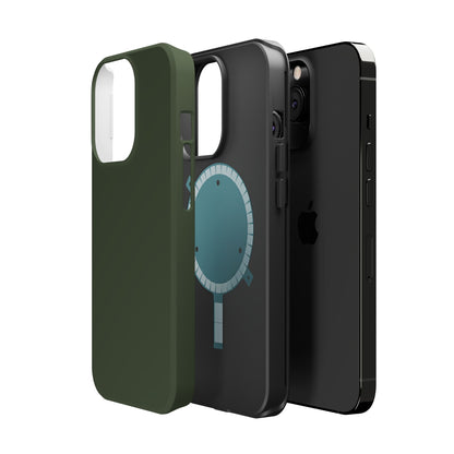 Wireless-Charging Compatible Case – Cabin Green – Compatible with iPhone 13–17 & Samsung Galaxy S25–S26 Series