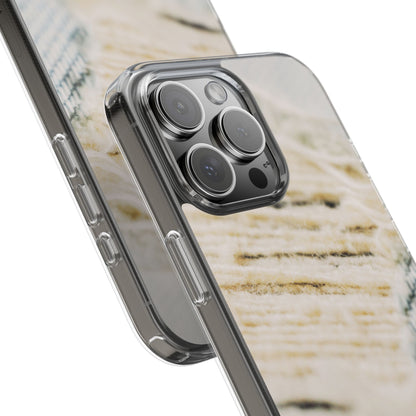 Clear Phone Case – Woven Warmth
