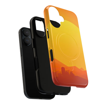 Protective Magnetic Phone Case — Desert Sunrise