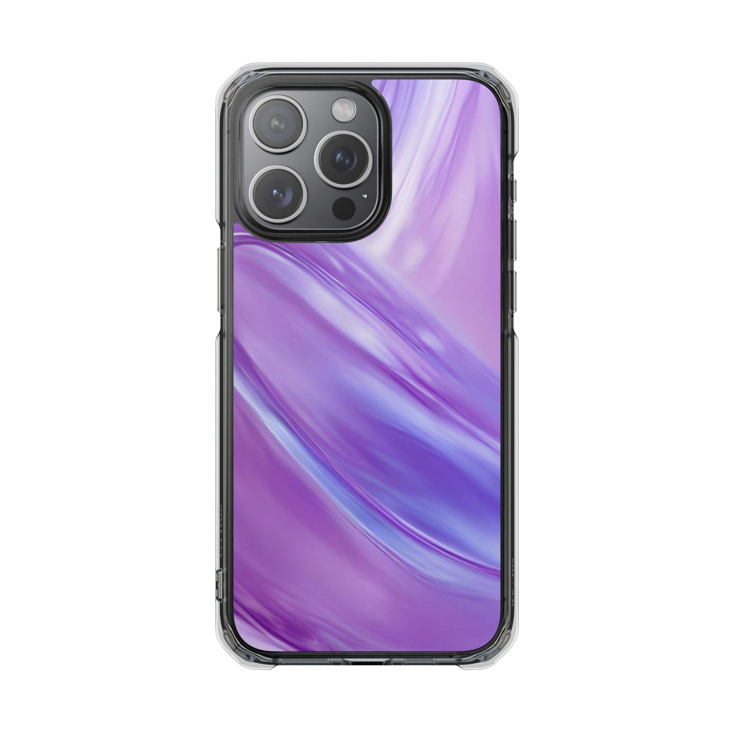 Clear Magnetic Phone Case – Lavender Wave
