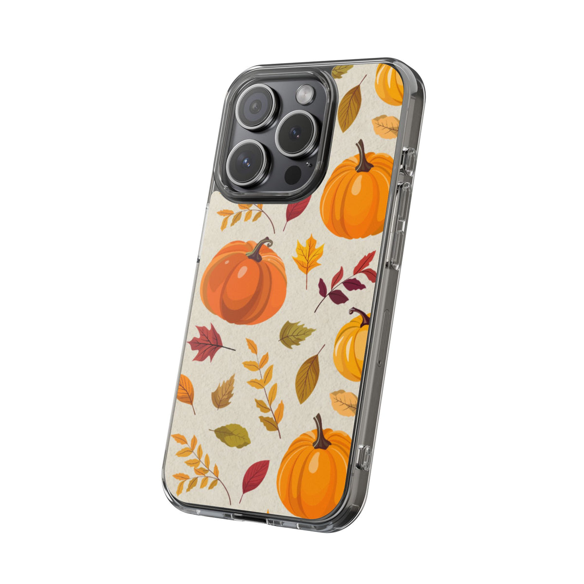 Clear Phone Case – Falling for Pumpkin