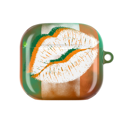 Wireless Earbud Case Cover – Irish Lip St. Patrick’s Day Design