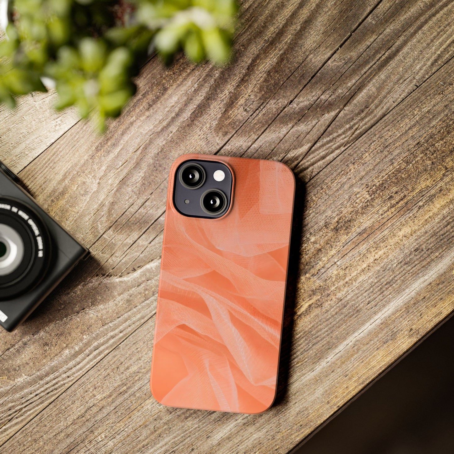 Slim Phone Case – Coral Veil