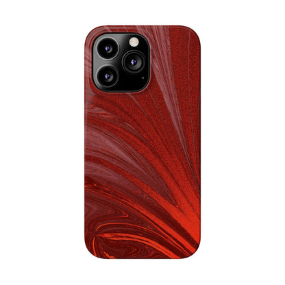 Slim Phone Case — Crimson Current