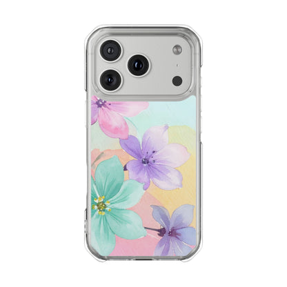 Clear Magnetic Phone Case – Water Petal