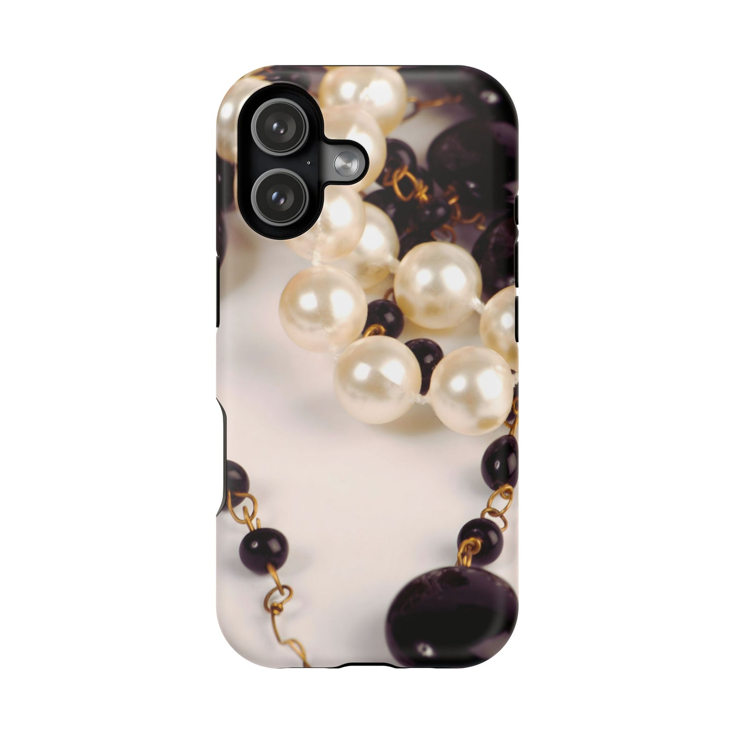 Wireless-Charging Compatible Case – Noir Pearl