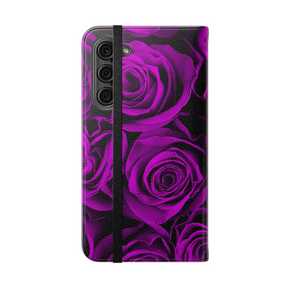Flip Case – Amethyst Roses