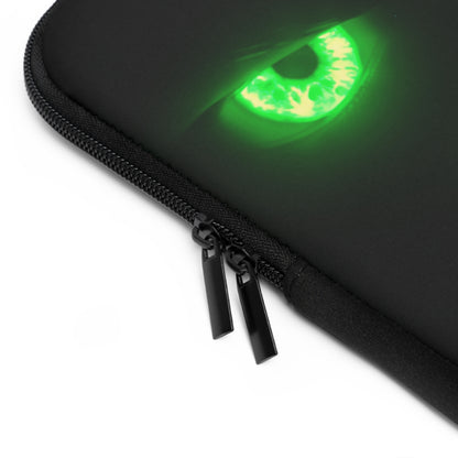 Laptop Sleeve – Neon Green Monster Eyes