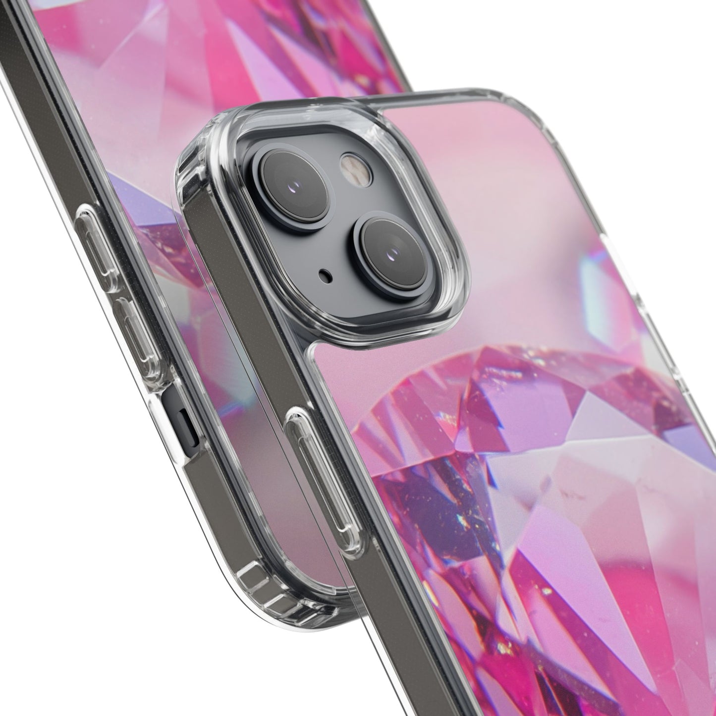 Clear Phone Case – Pink Ice