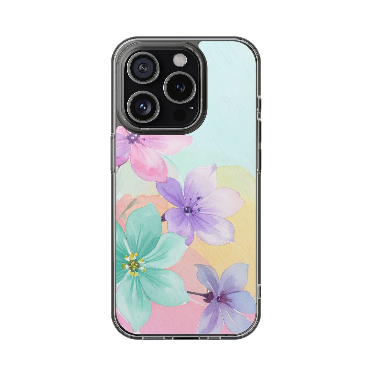 Clear Phone Case – Water Petal