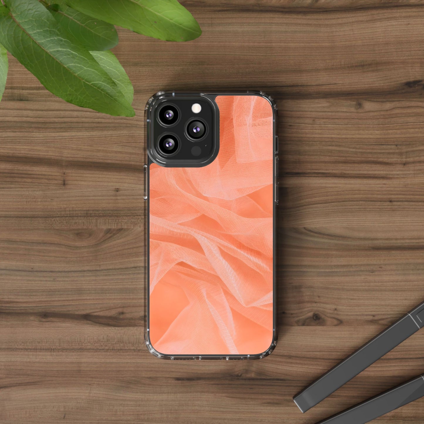 Clear Phone Case – Coral Veil