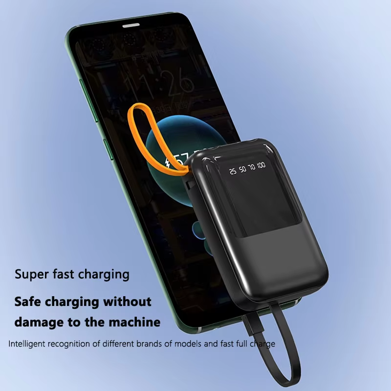 18650 Power Bank - Fast Charging Portable Battery with 4-in-1 Storage Box