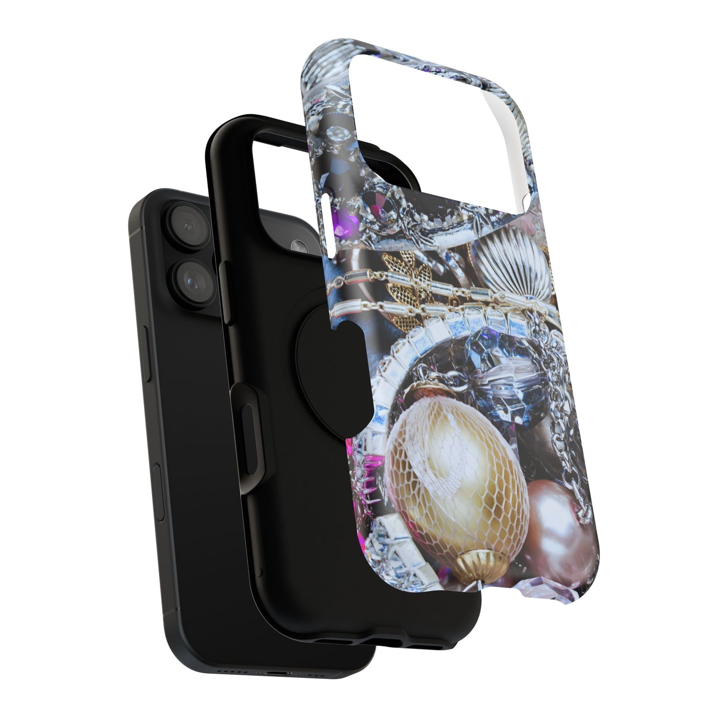 Impact-Resistant Phone Case – Chrome Jewel