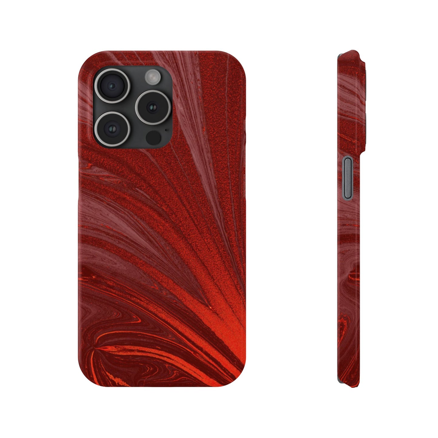 Slim Phone Case — Crimson Current