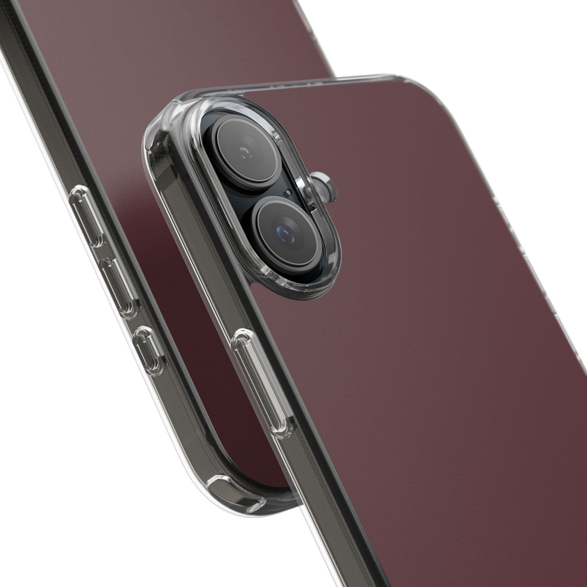 Clear Phone Case – Mulled Wine – Compatible with iPhone 13–17 & Samsung Galaxy S25–S26 Series