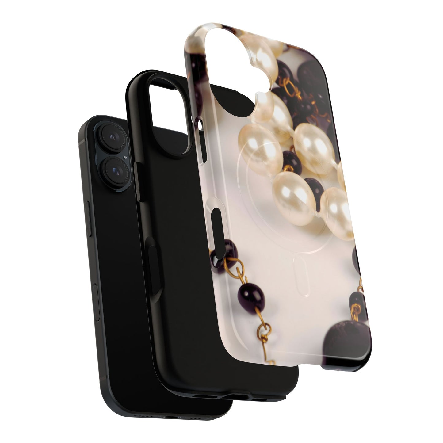 Protective Magnetic Phone Case – Noir Pearl