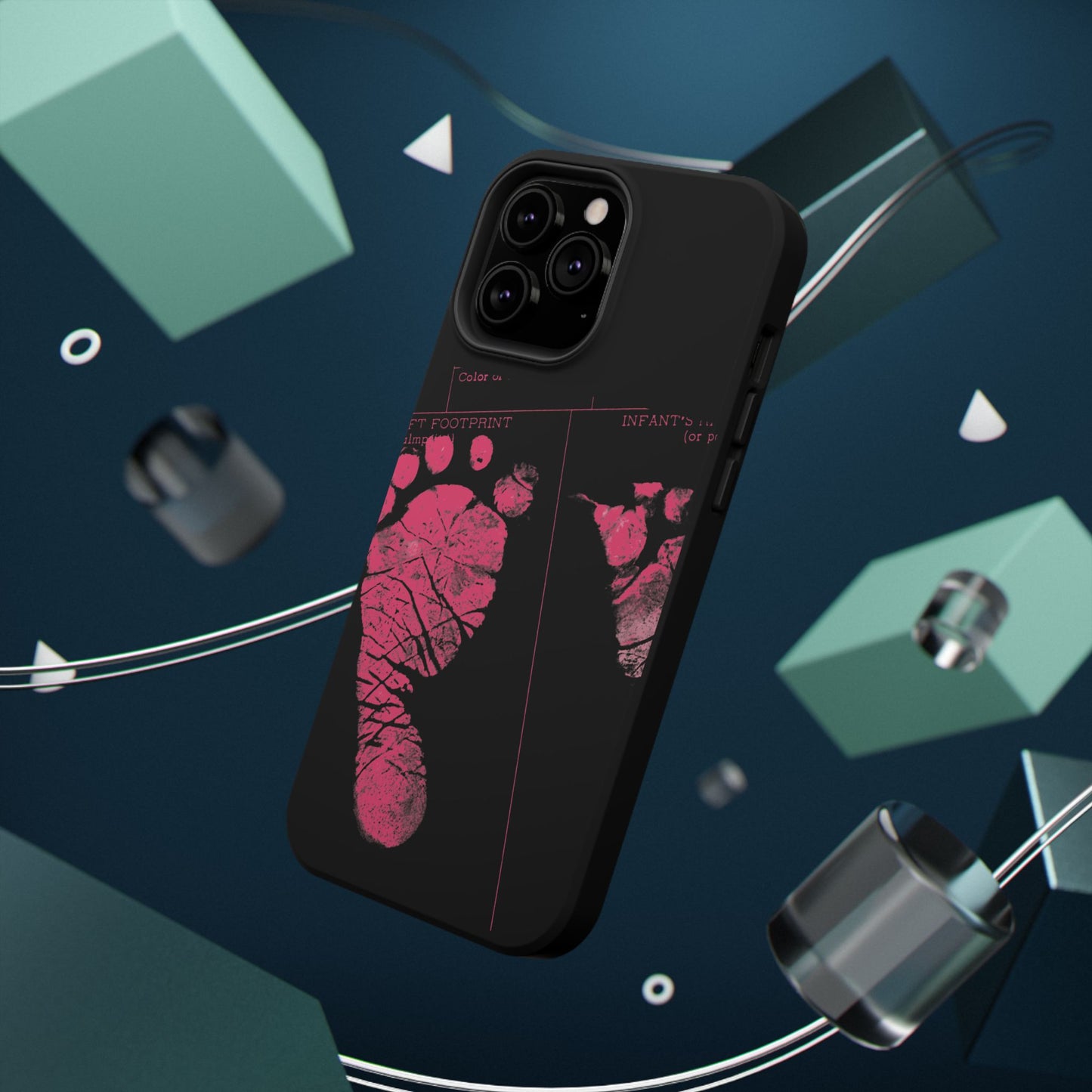 Wireless-Charging Compatible Case – Mom’s Little Pink Footprints