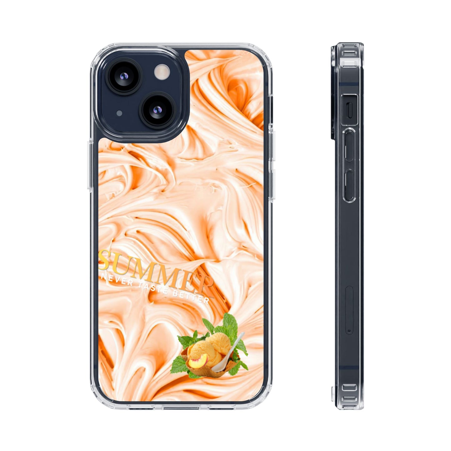 Clear Magnetic Phone Case – Peach Sorbet