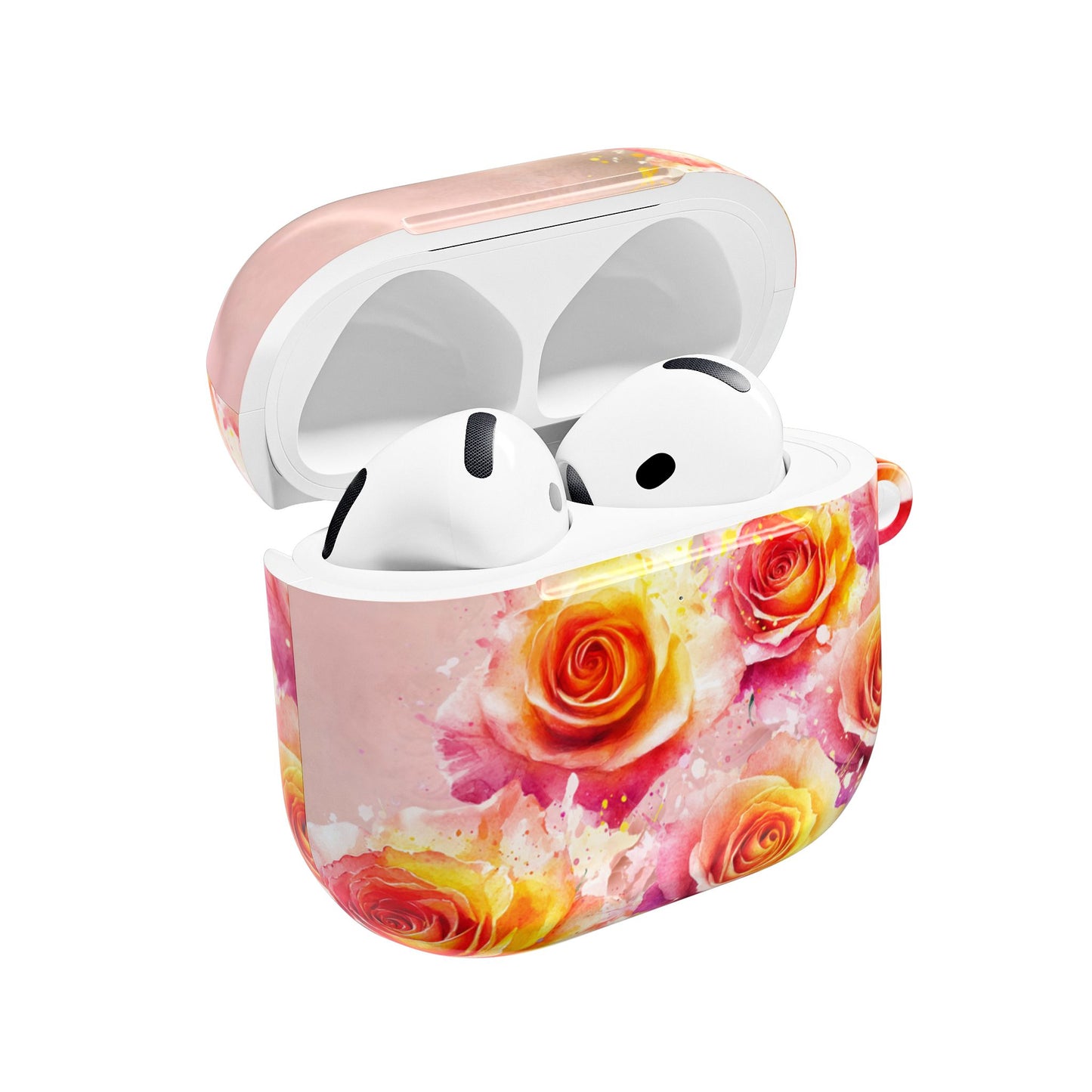 Earbud Case Cover – Sunset Roses