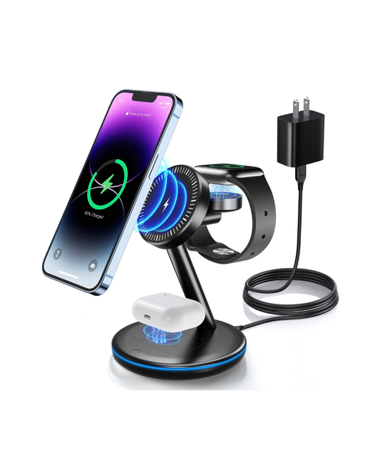 18W MagSafe Wireless Charging Station - iPhone/AirPods/Apple Watch Dock