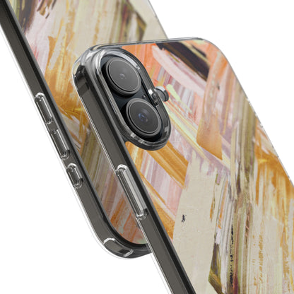 Clear Phone Case – Brush & Bronze