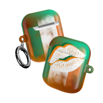 Wireless Earbud Case Cover – Irish Lip St. Patrick’s Day Design