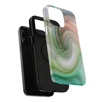 Impact-Resistant Phone Case – Marble Flow
