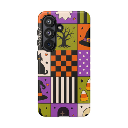 Protective Phone Case – Spooky Patchwork