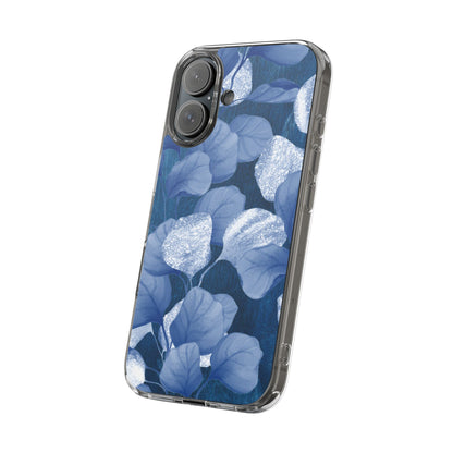 Clear Phone Case – October Blues – Compatible with iPhone 13–17 & Samsung Galaxy S25–S26 Series