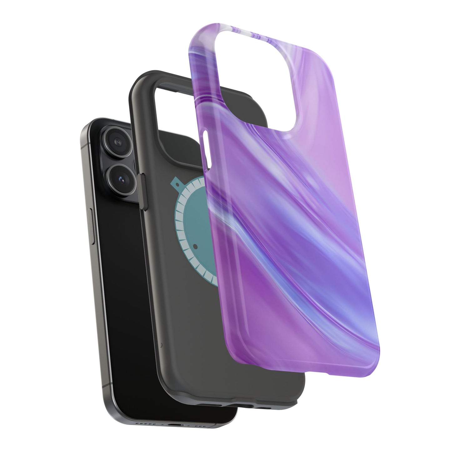 Wireless-Charging Compatible Case – Lavender Wave