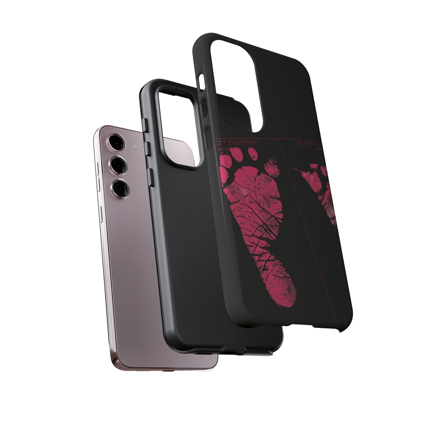 Protective Phone Case – Mom’s Little Pink Footprints