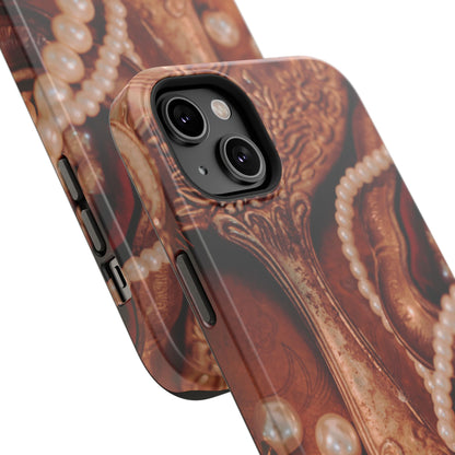Impact-Resistant Phone Case – Bronze Vanity