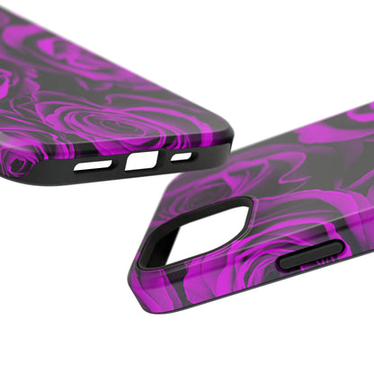 Impact-Resistant Phone Case – Amethyst Roses