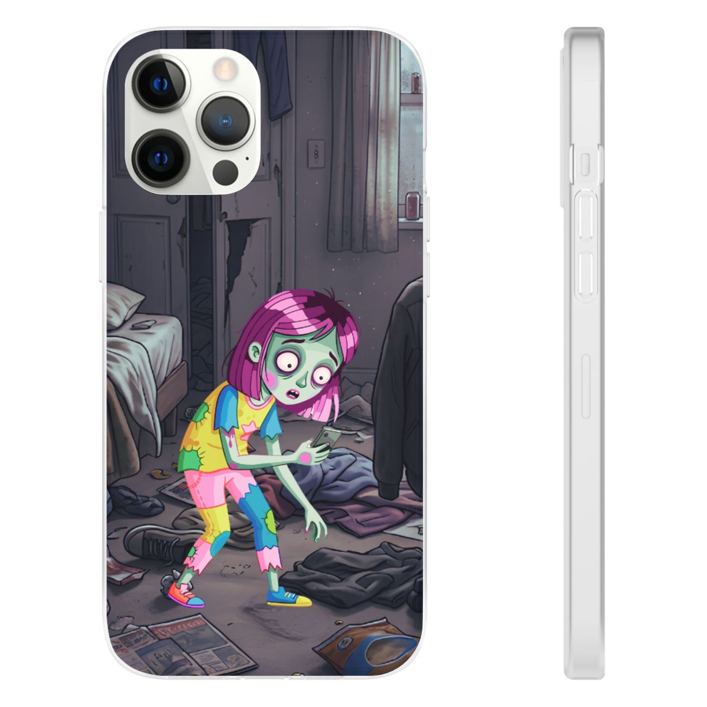 Zombie Girl Phone Case — Cute Creepy Cartoon Phone Cover