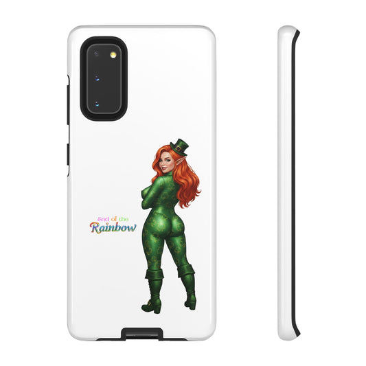 Protective Phone Case – “End of the Rainbow” St. Patrick’s Day Pin-Up Design