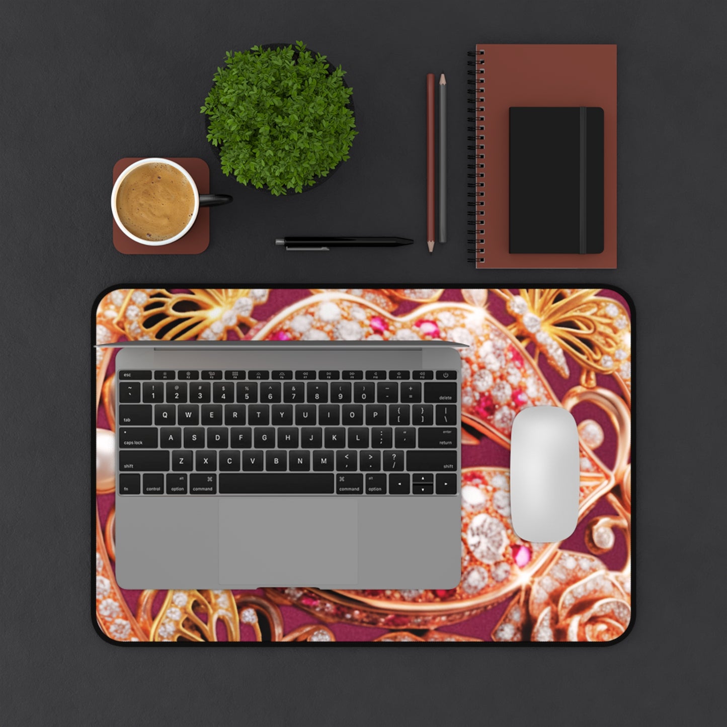 Desk Mat – Kiss of Gold