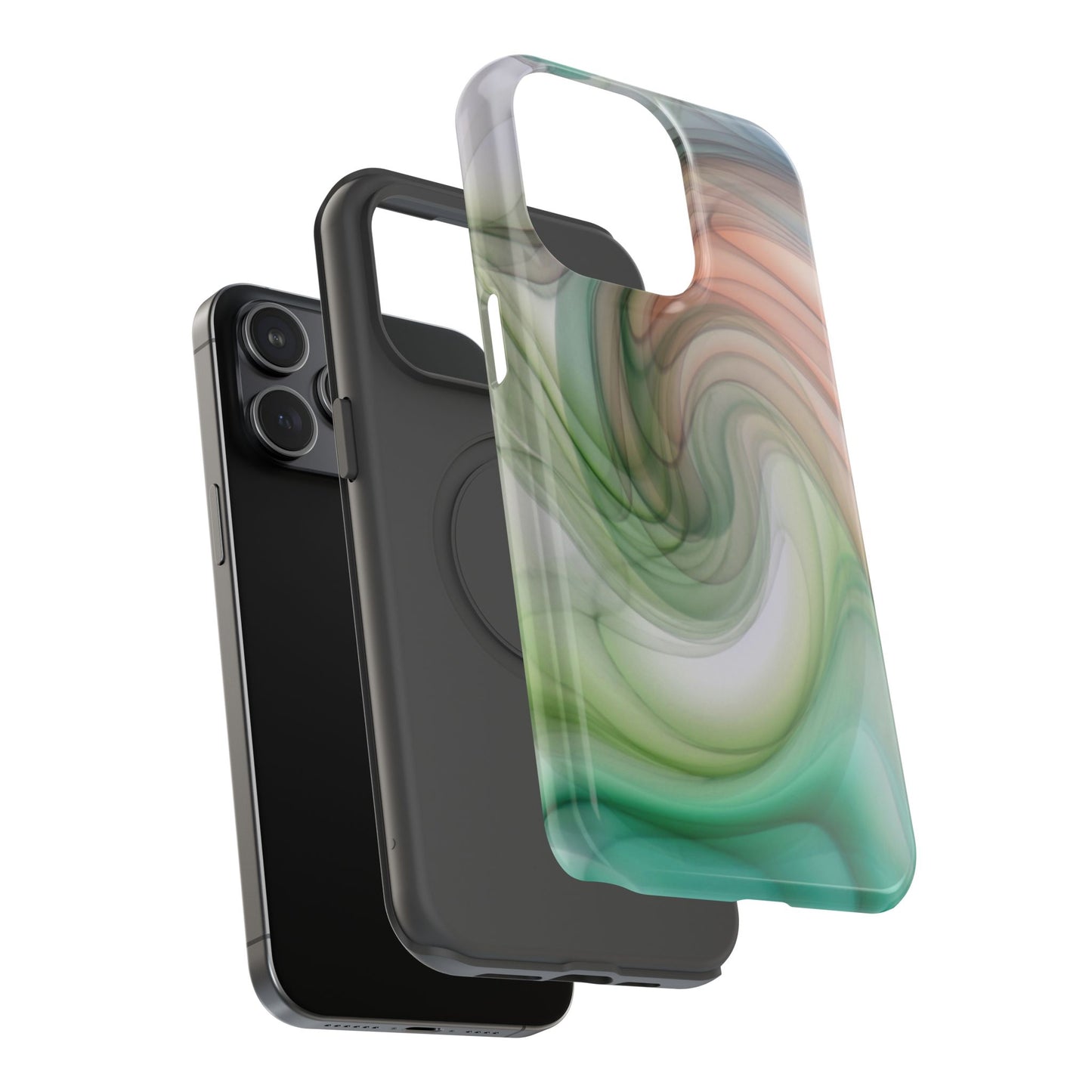 Impact-Resistant Phone Case – Marble Flow