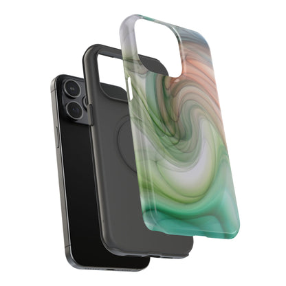Impact-Resistant Phone Case – Marble Flow