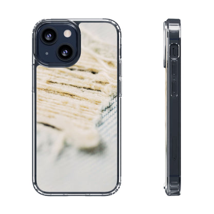 Clear Phone Case – Woven Warmth