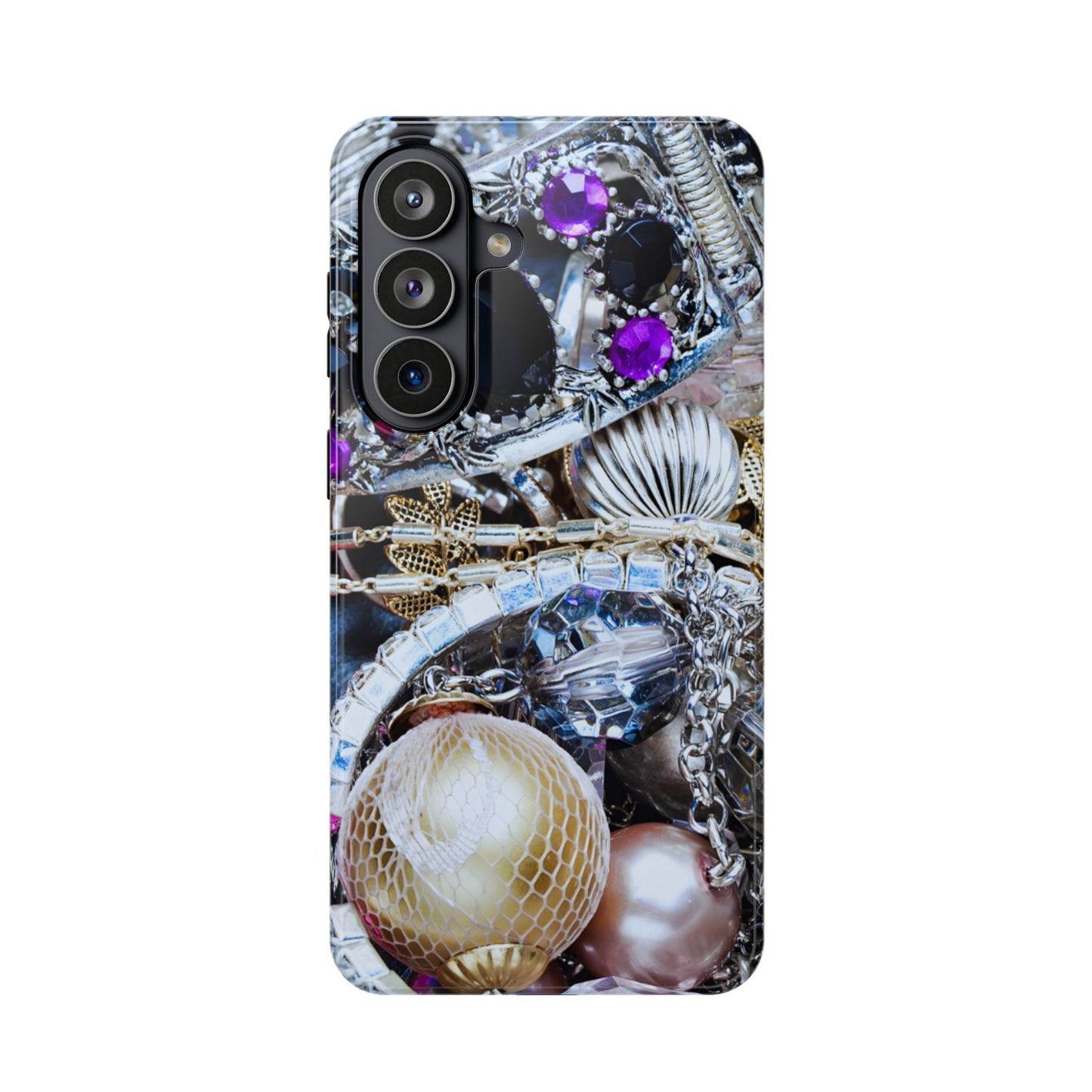 Wireless-Charging Compatible Case – Chrome Jewel