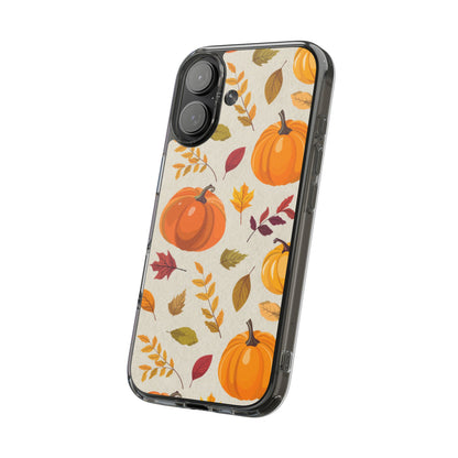 Clear Phone Case – Falling for Pumpkin