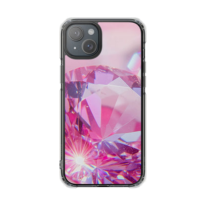 Clear Magnetic Phone Case – Pink Ice